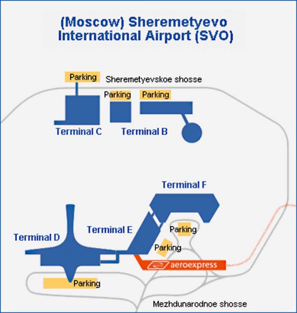Sheremetyevo terminal carte