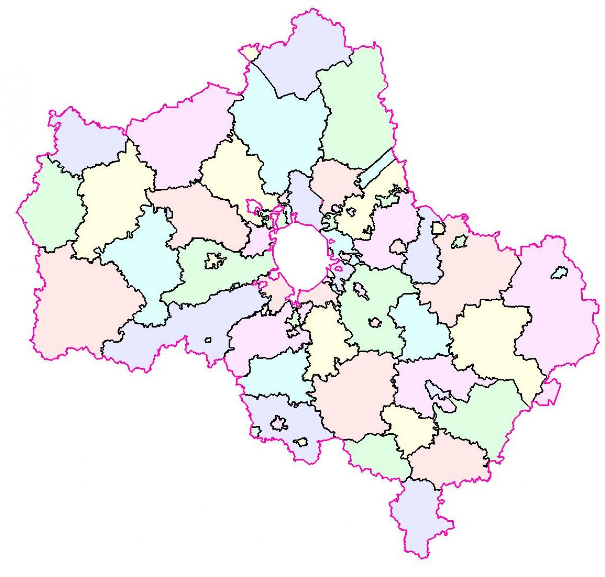 Moskva carte de la région