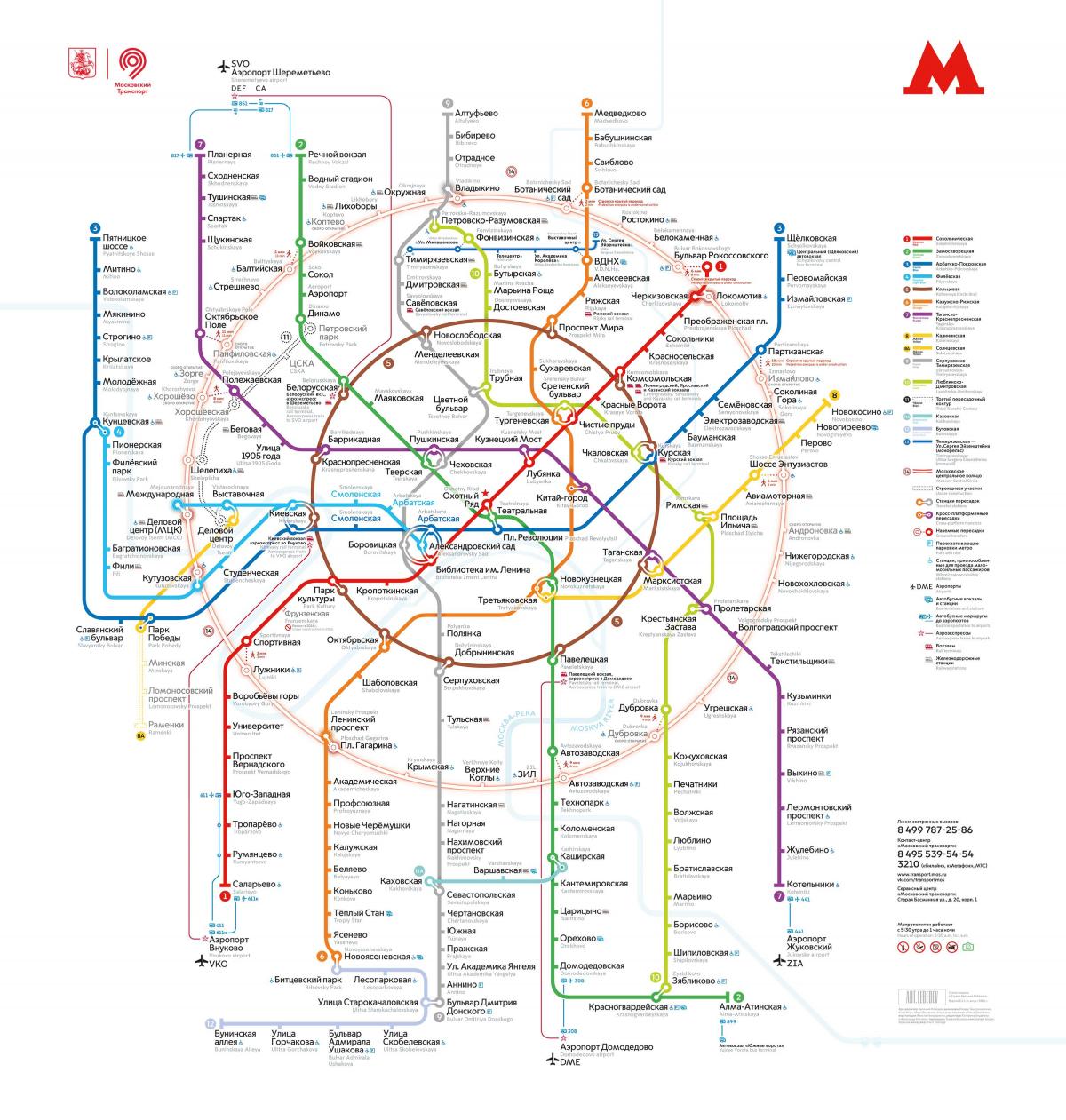 le métro de Moscou carte