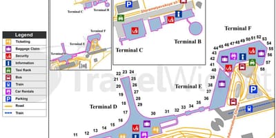 Moscou Sheremetyevo airport carte