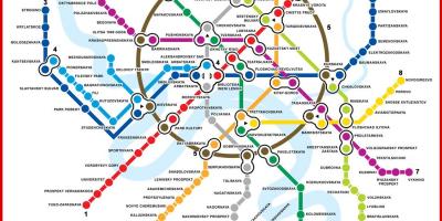 Carte de métro de Moscou