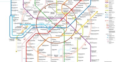 Le métro de Moscou carte