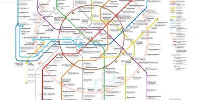 Le métro de Moscou carte