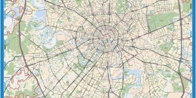 Moskva carte géographique