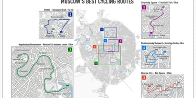 Moskva carte vélo
