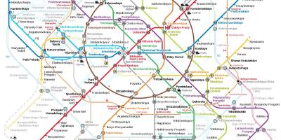 La station de métro de Moscou carte