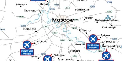 L'aéroport de moscou plan du terminal