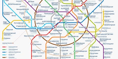 Le métro de Moscou carte